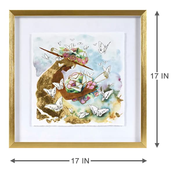 SCADpro Glass Framed Memories Print Wall Art, 17"