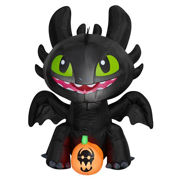 Halloween Toothless Inflatable, 3'