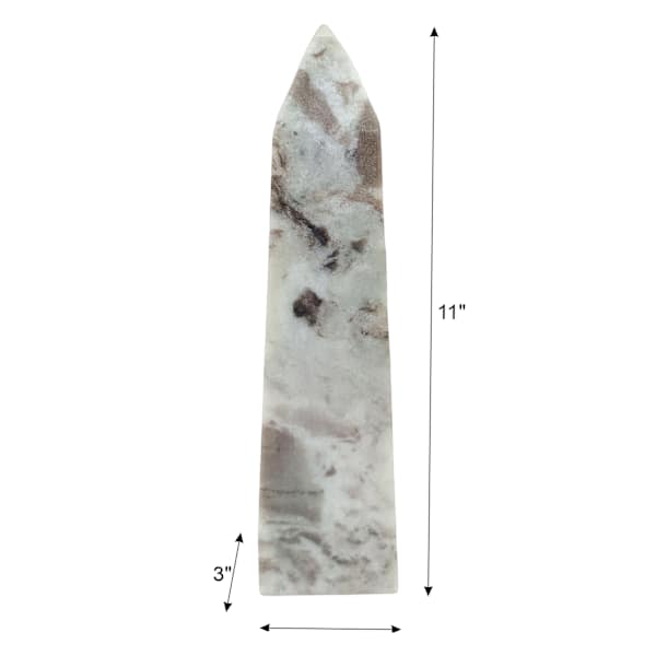 Tapered Marble Decorative Object, 11x3