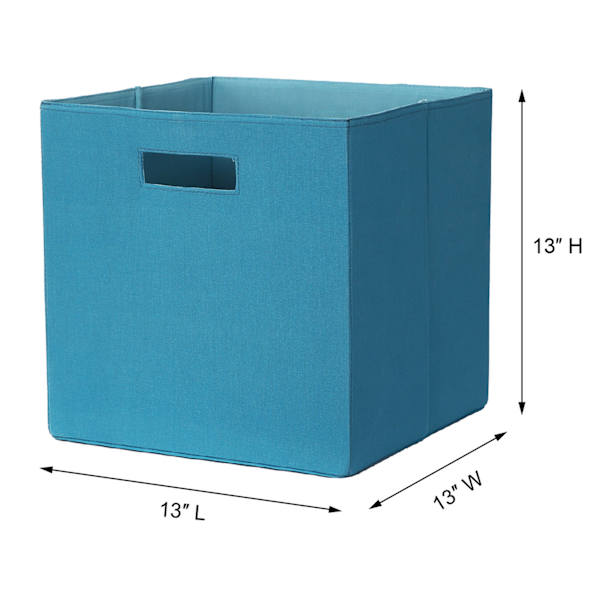 REAL SIMPLE Blue Modular Storage Cube, 13"