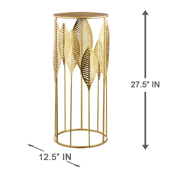 Found & Fable Metal Leaf Plant Stand, Medium