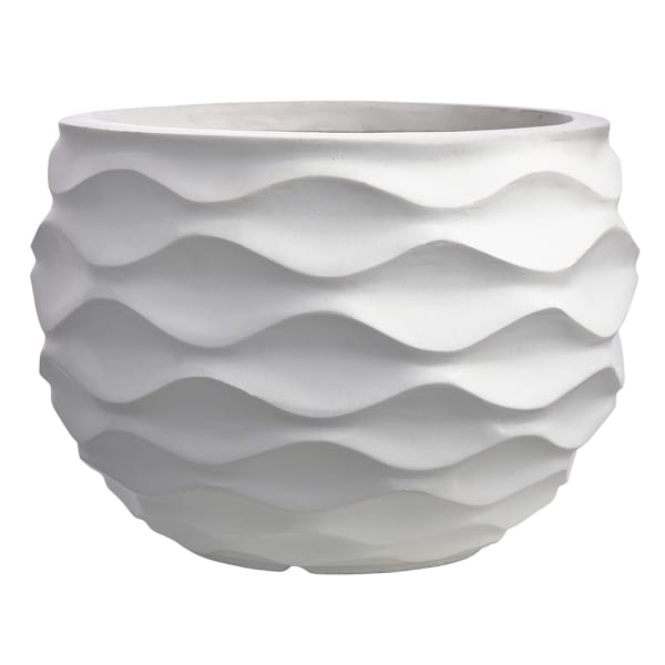 Crosby St. Clara White Outdoor Planter, Small
