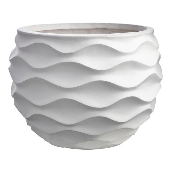 Crosby St. Clara White Outdoor Planter, Medium