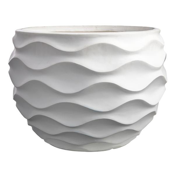 Crosby St. Clara White Outdoor Planter, Large