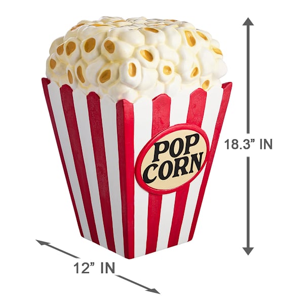 Popcorn Outdoor Garden Statue, 18"