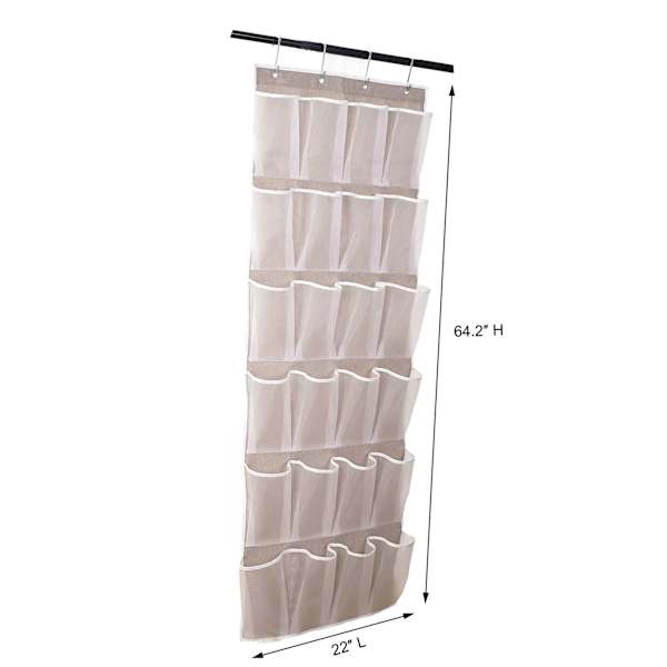 REAL SIMPLE 24-Pocket Hanging Closet Organizer