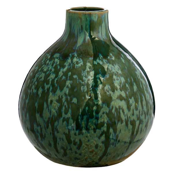 Tracey Boyd Green Ceramic Vase, 8"