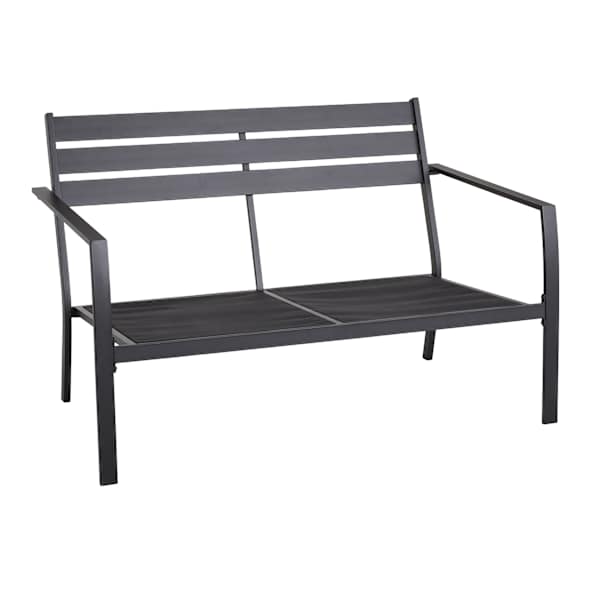 Crosby St. Grammercy Loveseat, Black
