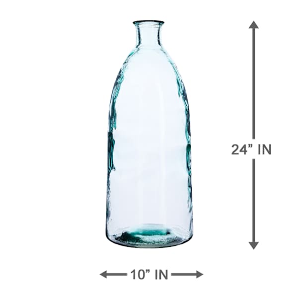 Blue Spanish Glass Vase, 24"