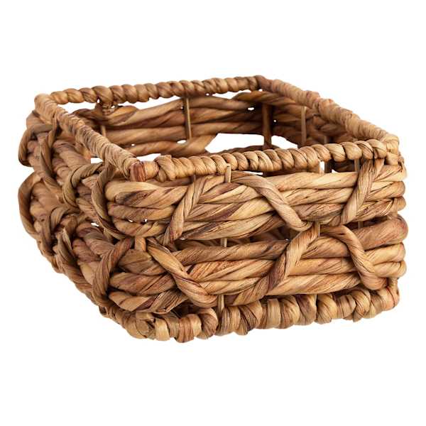 Found & Fable Kai Rectangle X Weave Storage Basket, Small
