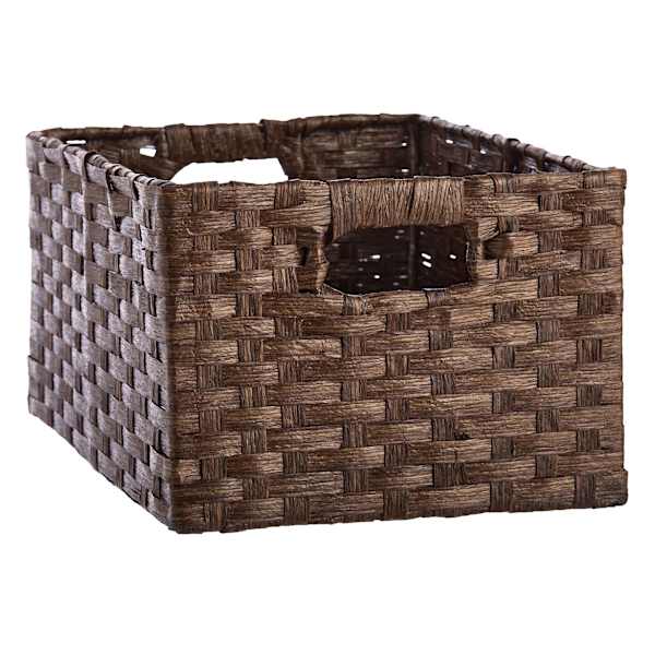 Brown Paper Rope Rectangle Storage Basket, Large