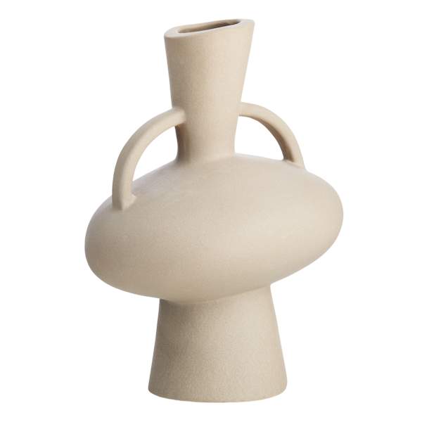 Tracey Boyd Greige Vase, 8.7"