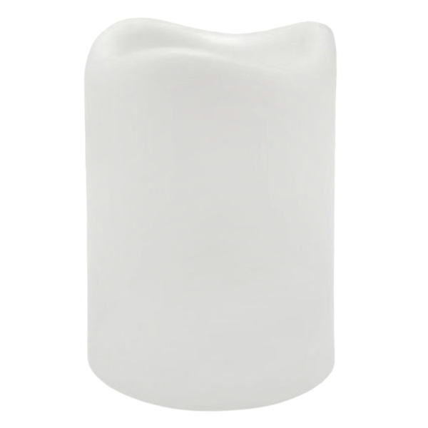 White Pillar Candle, 3x4