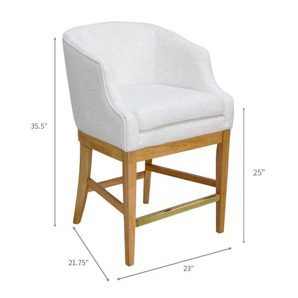 Gemma Counter Stool, Beige