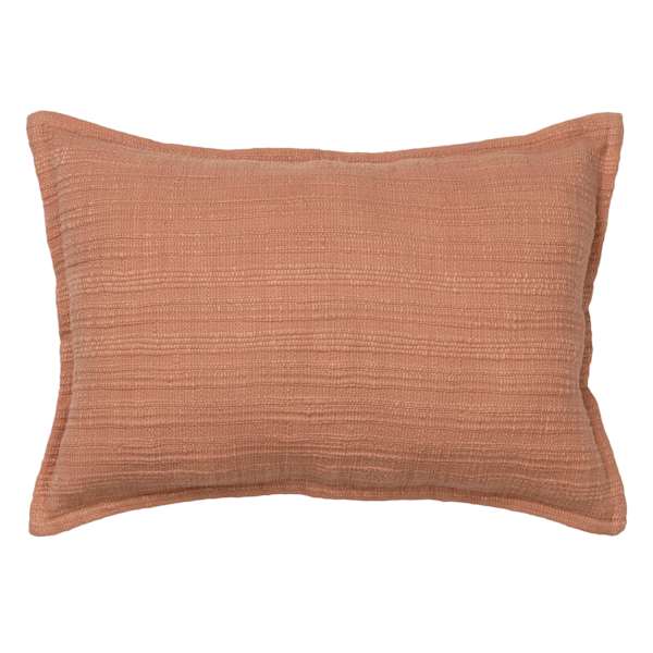 Honeybloom Pink Striped Slub Throw Pillow, 14x20