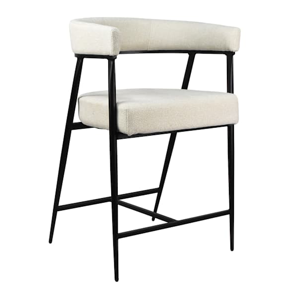 Solana  Counter Stool, Ivory