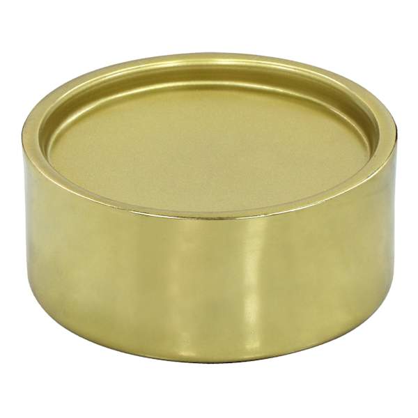 Gold Metal Candle Holder, 5"