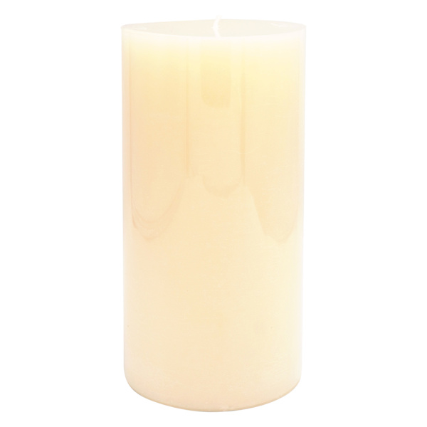 Honeybloom Ivory Unscented Pillar Candle, 4x8