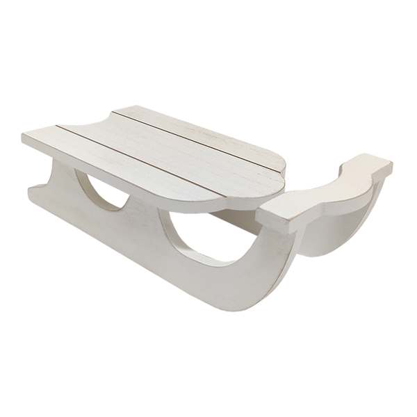 Ivory Wood Sled, 12.13"
