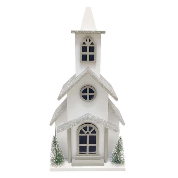 Silver & White House Table Decor, 15"