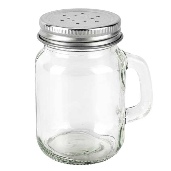 Mason Jar Glass Salt & Pepper Shaker, 6.8oz