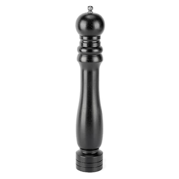 Black Acacia Wood Pepper Mills, 12"