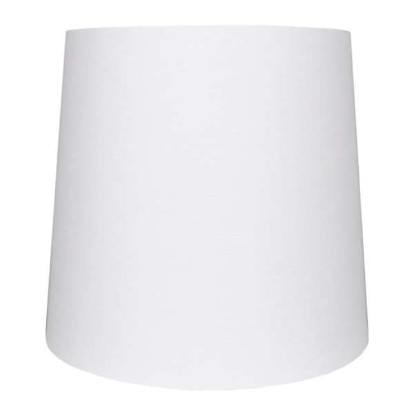 White Tapered Drum Large Table Lamp Shade, 13x15x14