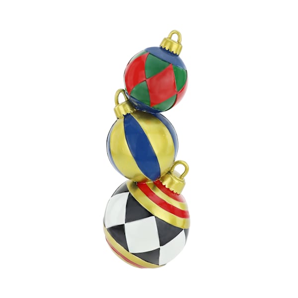 Classic Christmas Stacked Ball Decor, 13.5"