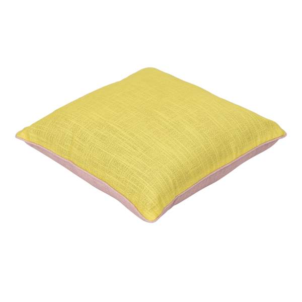 Oh Joy! Yellow & Pink Reversible Outdoor Throw Pillow, 18"