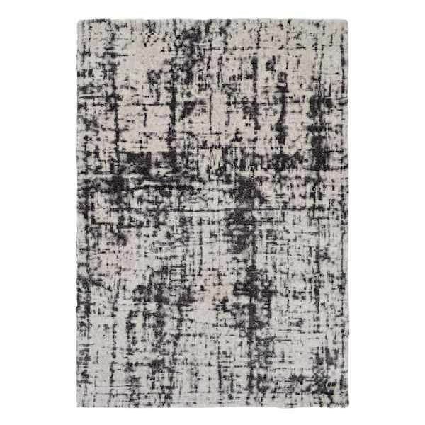 (A456) Raymond Cream & Grey Area Rug, 9x12