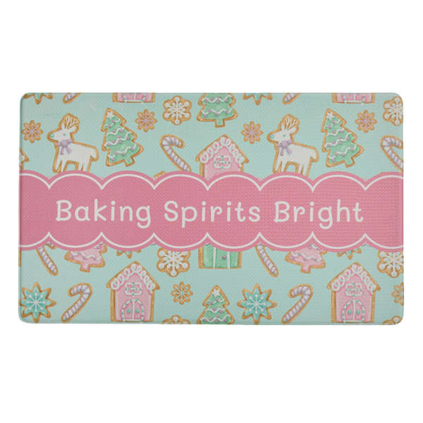 Mrs. Claus' Bakery Baking Spirits Bright Embossed Kitchen Mat, 18x30