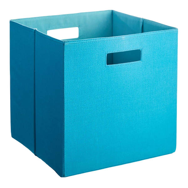 REAL SIMPLE Blue Modular Storage Cube, 13"