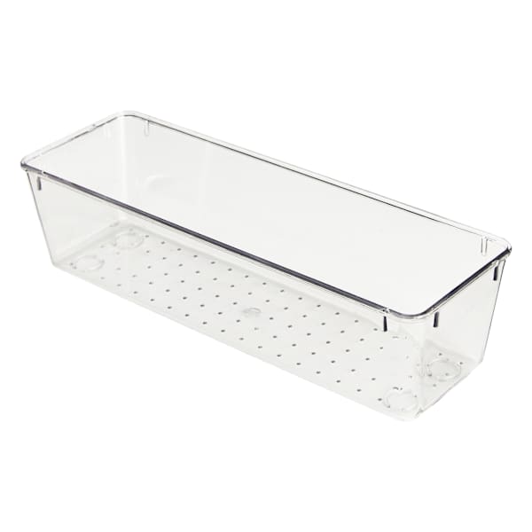 REAL SIMPLE Clear Drawer Storage Organizer, 9x3