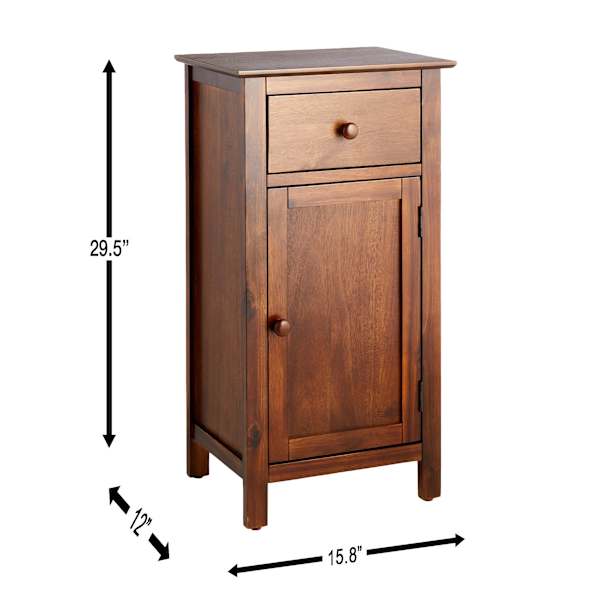 Thomas Wooden Accent Cabinet, Walnut Finish