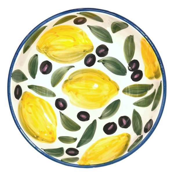 Segura Olive Hand Painted Cereal Bowl, 6"