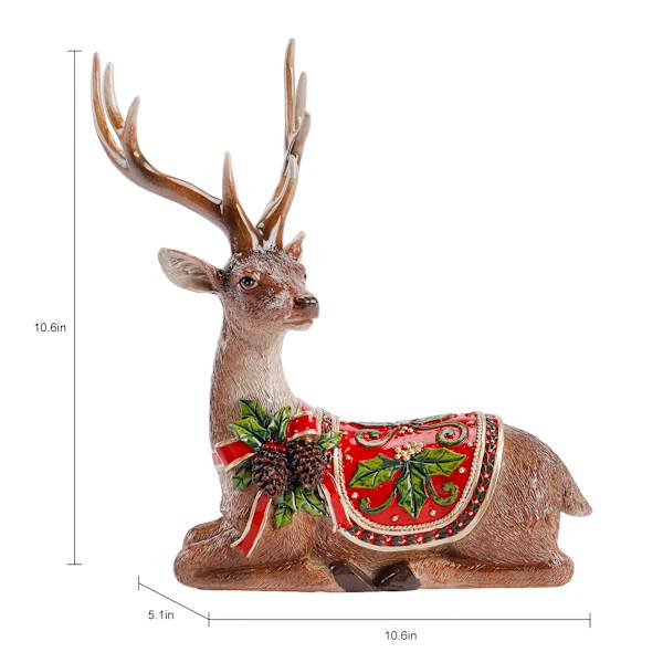 Classic Christmas Deer, 11"