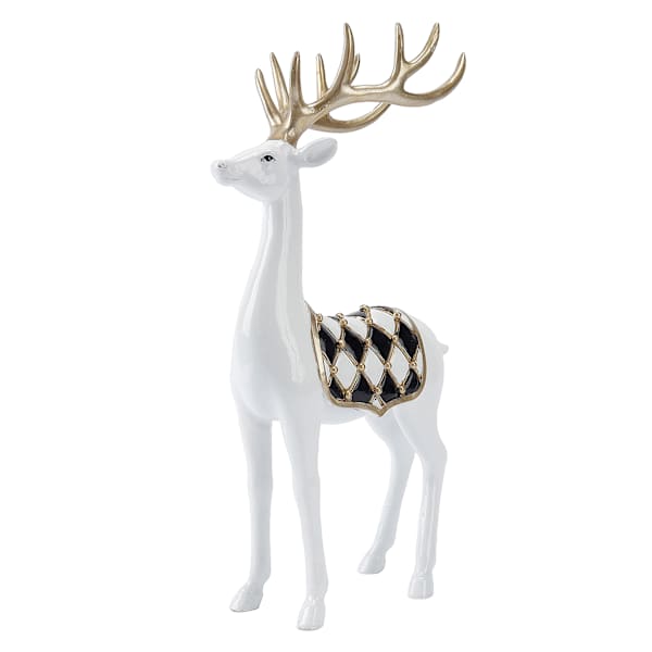 Classic Christmas White Deer, 13"