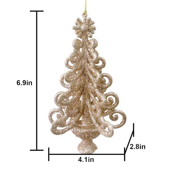 Golden Noel Ornament, 7"