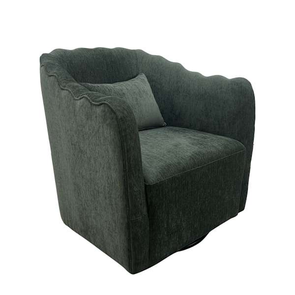 Annabelle Swivel Accent Chair, Green