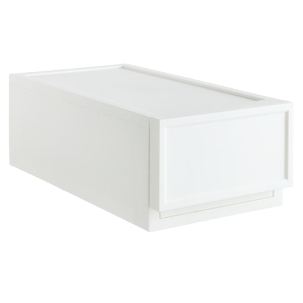 REAL SIMPLE Plastic Pull Out Storage, White
