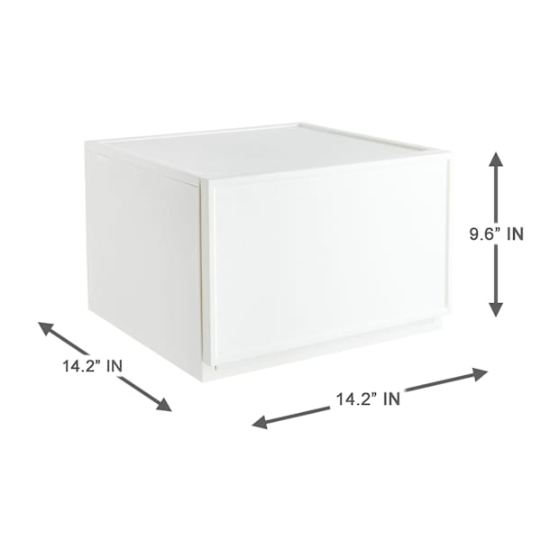 REAL SIMPLE White Plastic Pull Out Storage, Medium