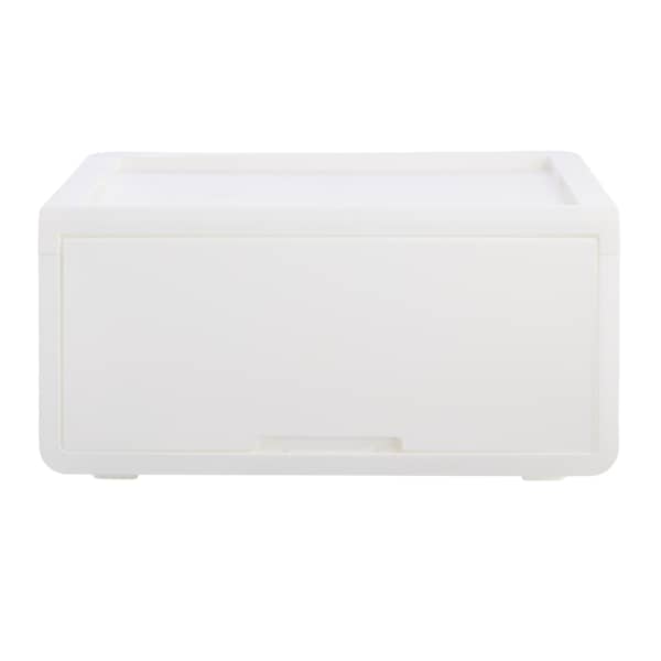 REAL SIMPLE Open Front Storage Tote, Large