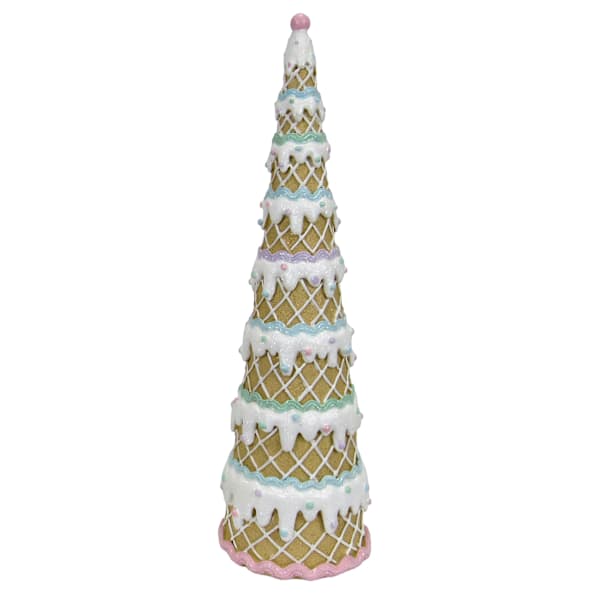 Mrs. Claus' Bakery Waffle Tree with Frosting, 12"