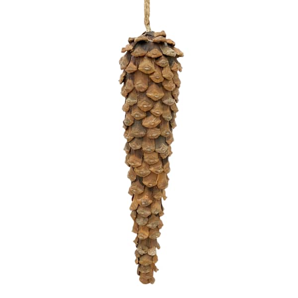 Homespun Natural Pinecone Ornament, 11"