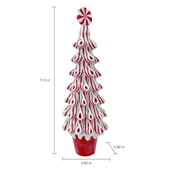 Peppermint Claydough Tree, 11"