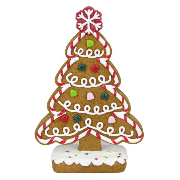 Brown Gingerbread Tree, 7"