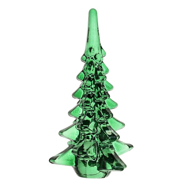 Green Glass Tree, 10"