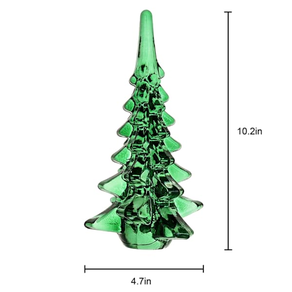 Green Glass Tree, 10"