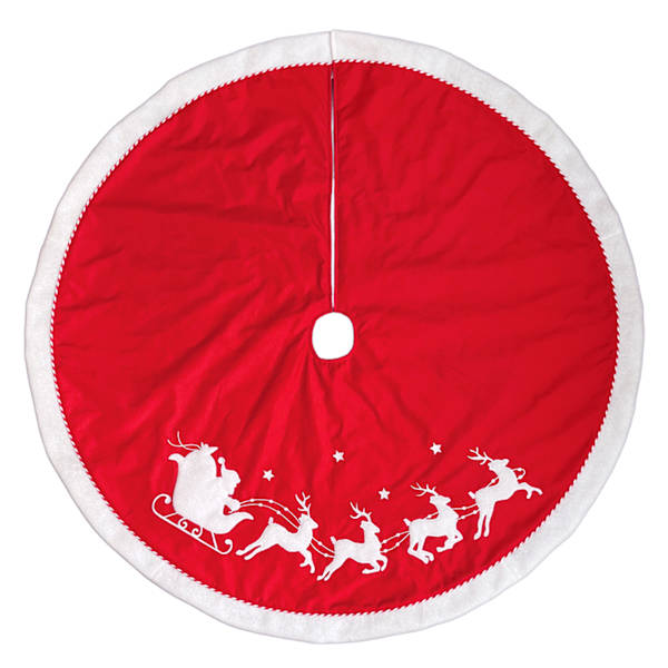 Santa Flying Tree Skirt, 48"
