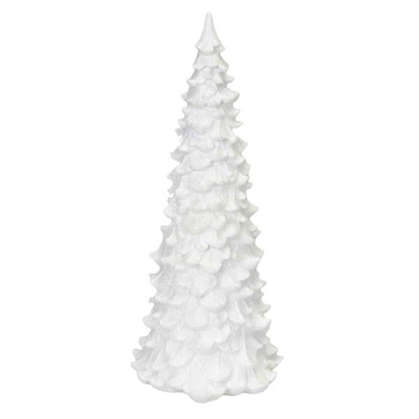 White Glitter Tree, 12"